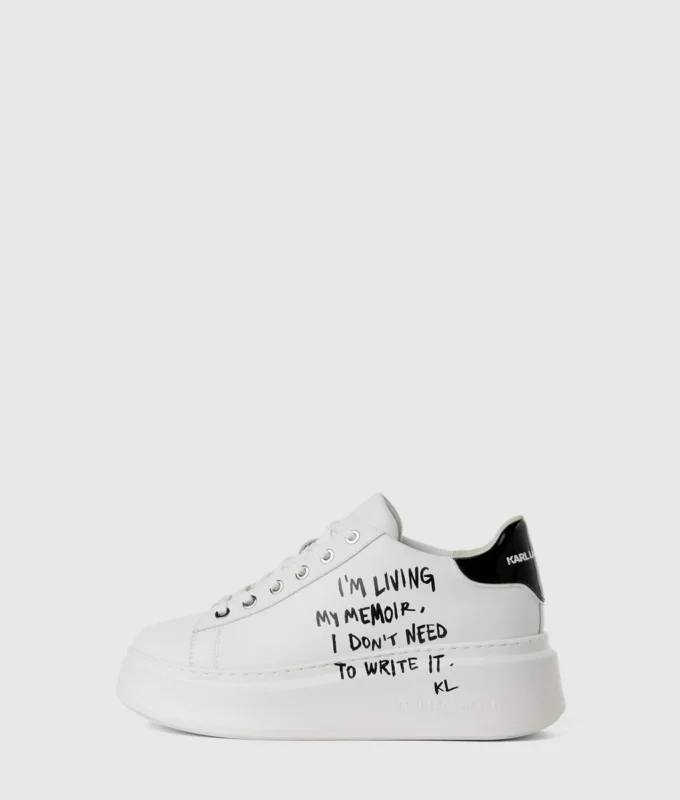 Anakapri Karl-sneakers med sitat