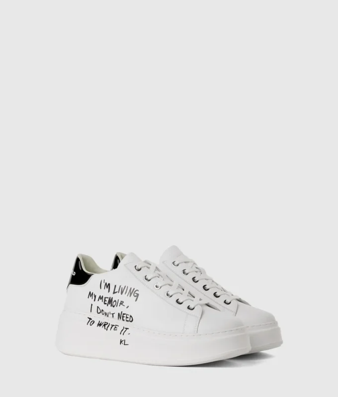 Anakapri Karl-sneakers med sitat