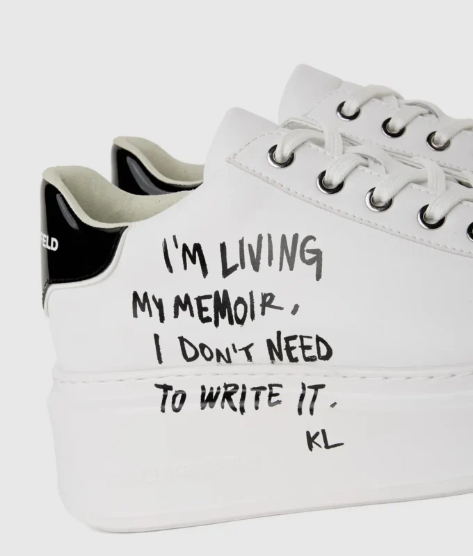Anakapri Karl-sneakers med sitat