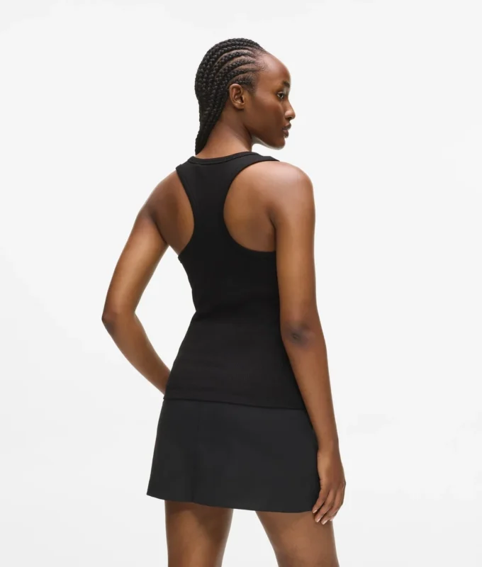 Autograph ribbet tank-top