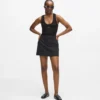 Autograph ribbet tank-top