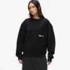 Avslappet sweatshirt med Karl-sitat