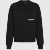 Avslappet sweatshirt med Karl-sitat