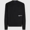 Avslappet sweatshirt med Karl-sitat