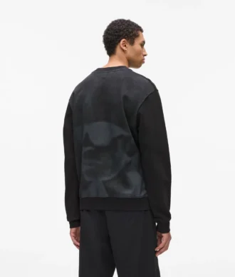 Avslappet sweatshirt med Karl-trykk