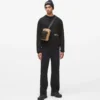 Avslappet sweatshirt med Karl-trykk