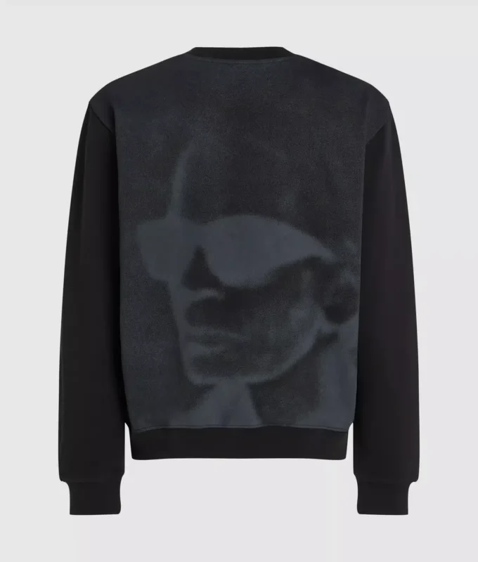 Avslappet sweatshirt med Karl-trykk