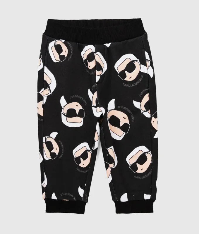 Baby Ikon joggebukse med trykk over hele