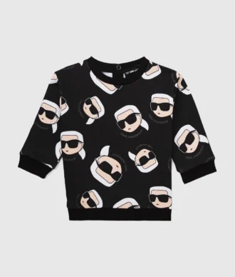 Baby Ikon sweatshirt med allover-trykk
