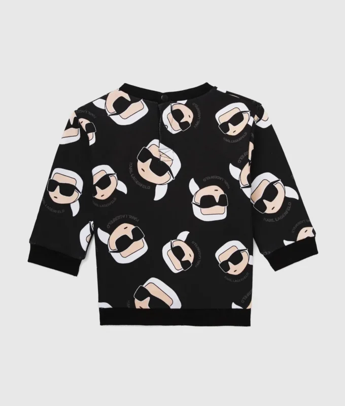 Baby Ikon sweatshirt med allover-trykk