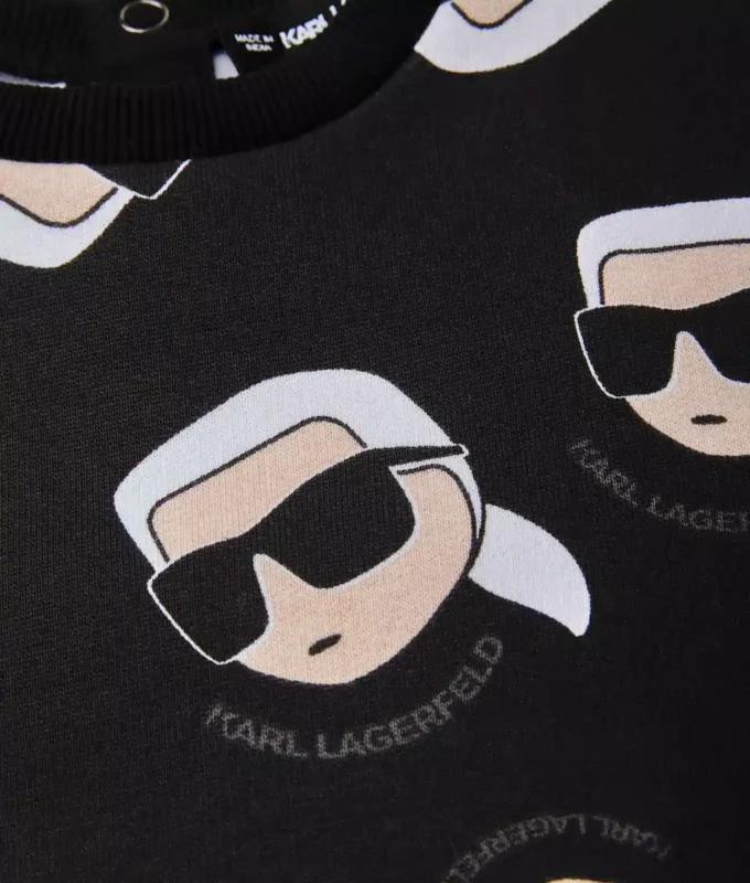 Baby Ikon sweatshirt med allover-trykk