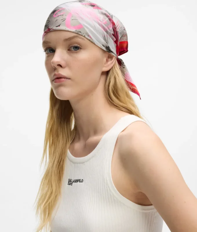 Bandana-skjerf med graffititrykk