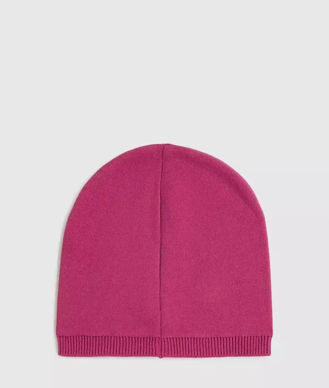 Beanie med logo-patch