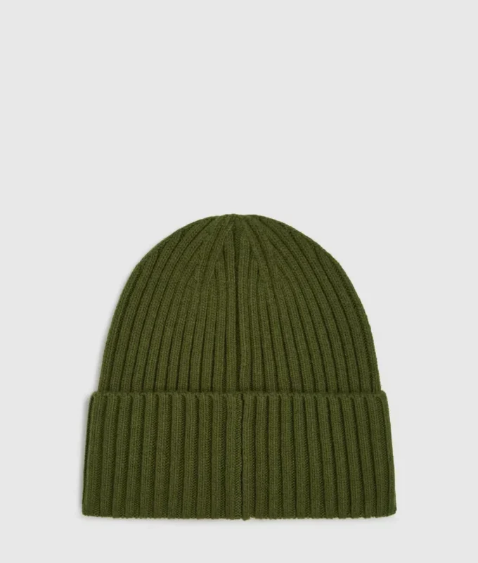 Beanie med logo-patch