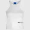 Belagt ribbet tank-top