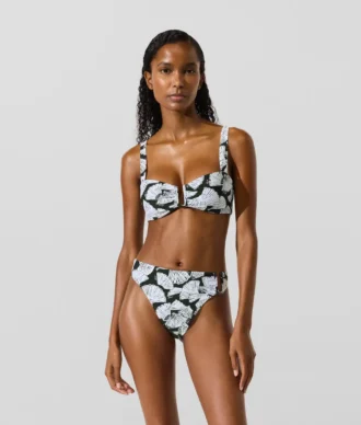 Bikinitopp med vifteprint