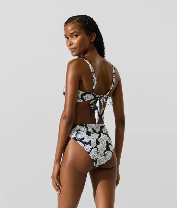 Bikinitopp med vifteprint
