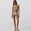 Bikinitopp med vifteprint