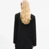 Blazer med denimpanel