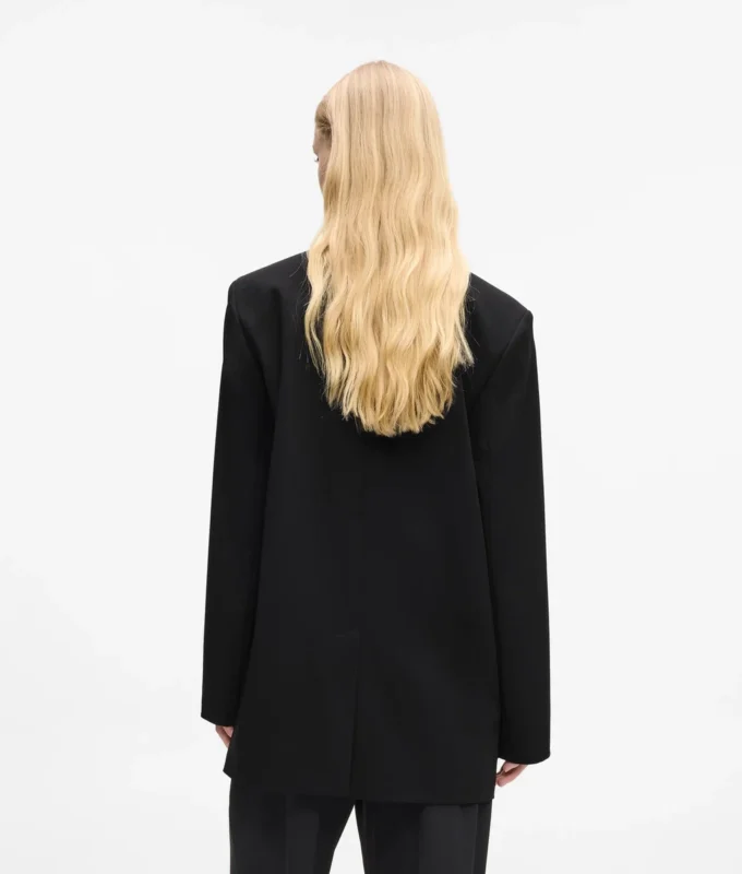 Blazer med denimpanel