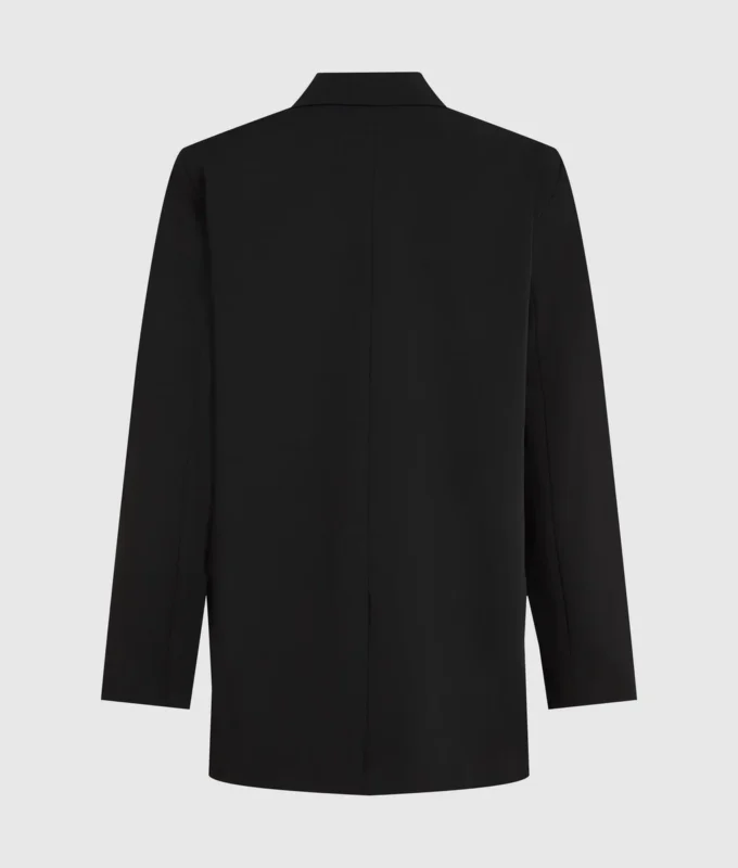 Blazer med denimpanel