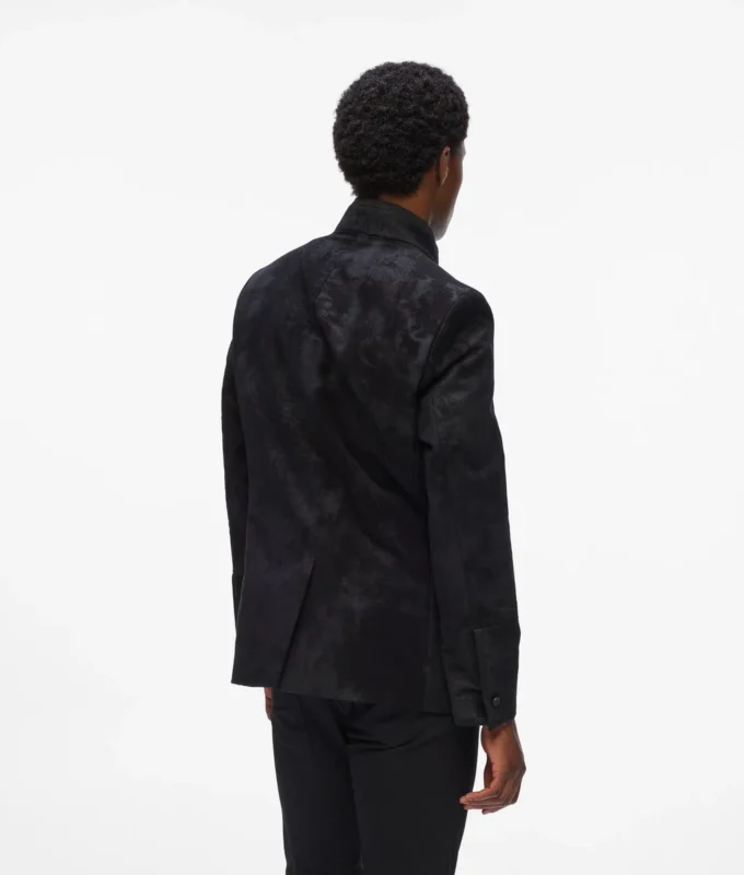 Blazer med høy krage