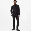 Blazer med høy krage