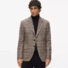 Blazer med rutemønster