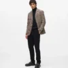 Blazer med rutemønster