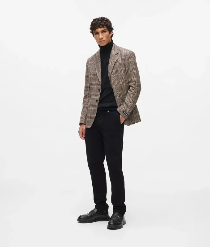 Blazer med rutemønster