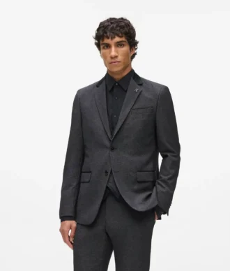 Blazer med satengkrage