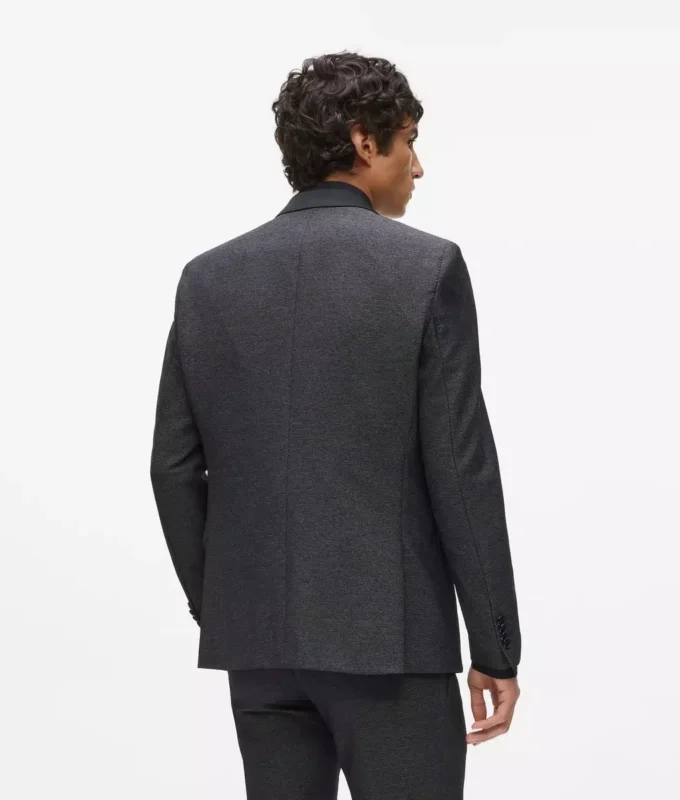 Blazer med satengkrage