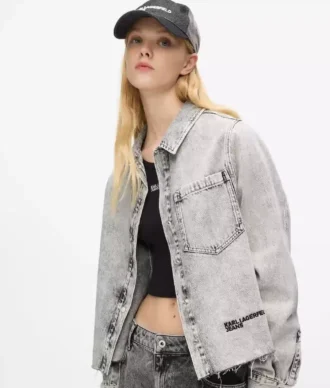 Bleket denimskjorte