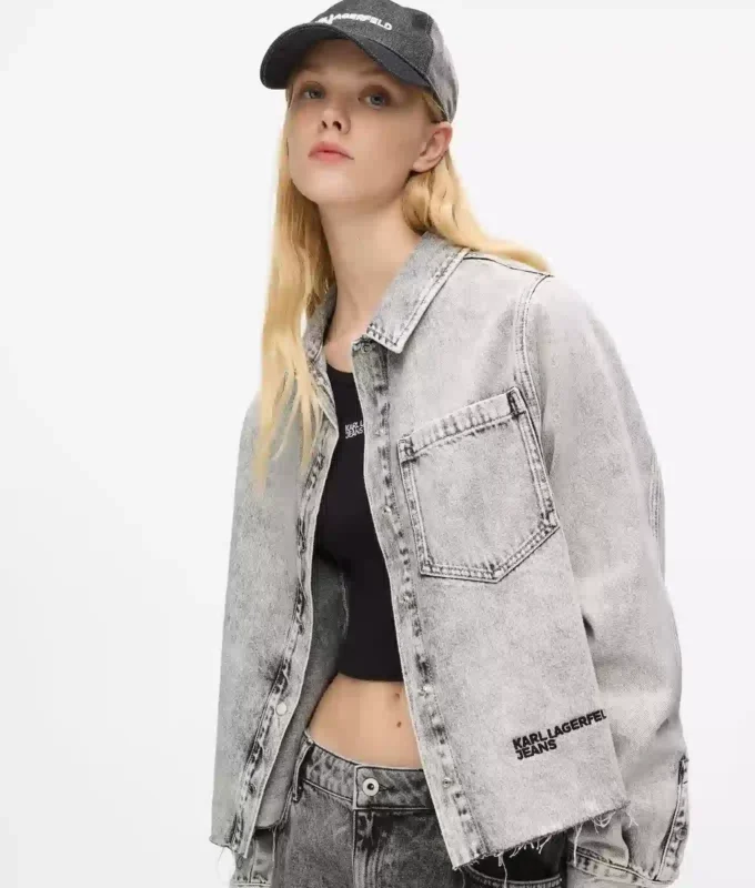 Bleket denimskjorte