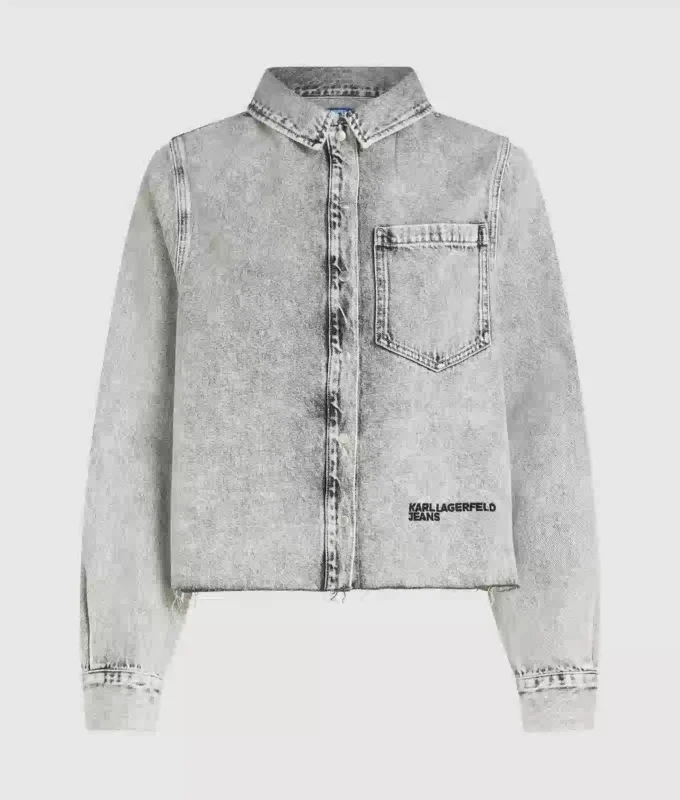 Bleket denimskjorte