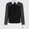 Bluse med slipsdetaljer