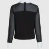 Bluse med slipsdetaljer