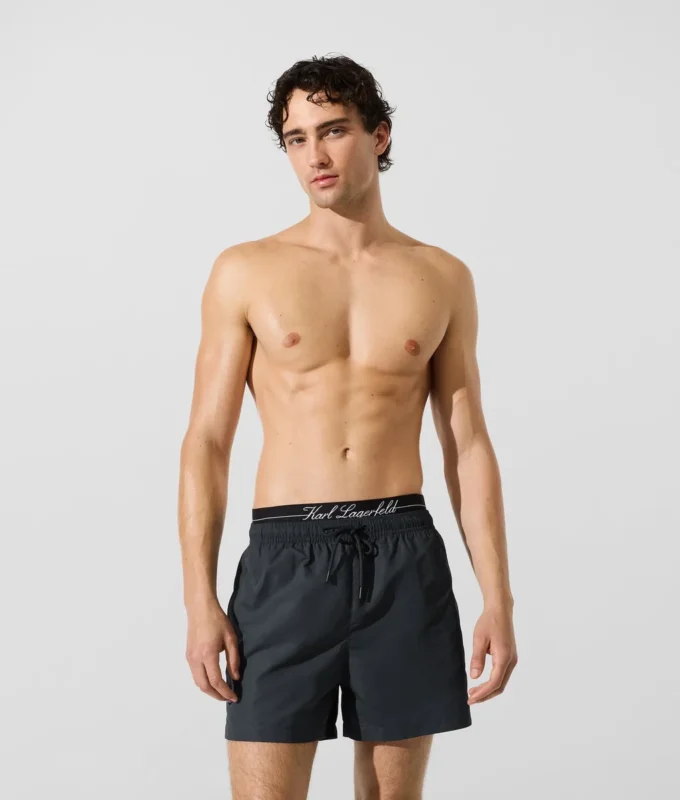 Boardshorts med dobbel linning