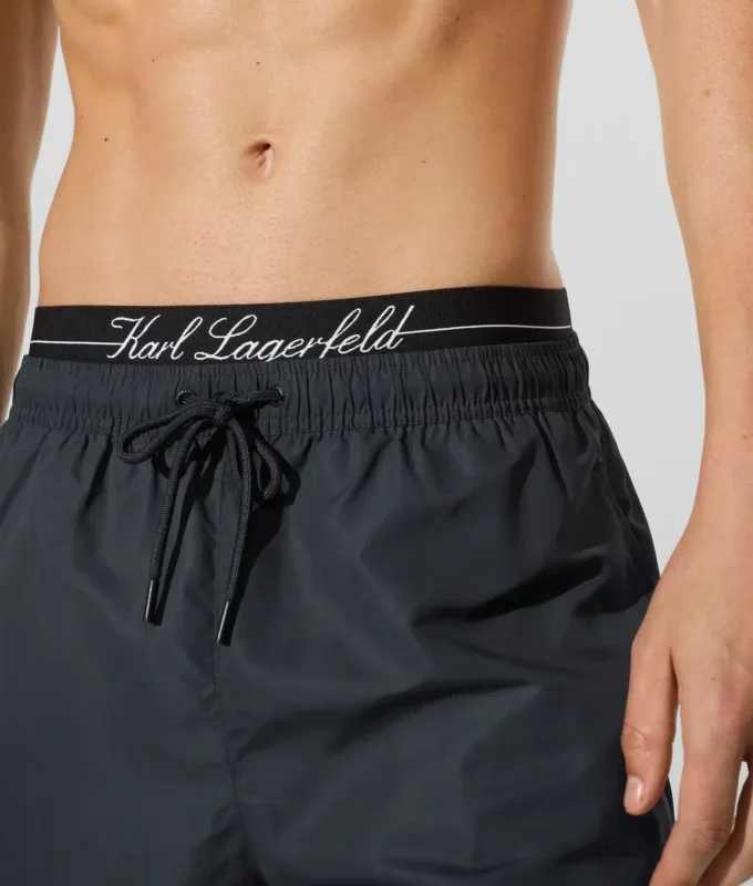 Boardshorts med dobbel linning