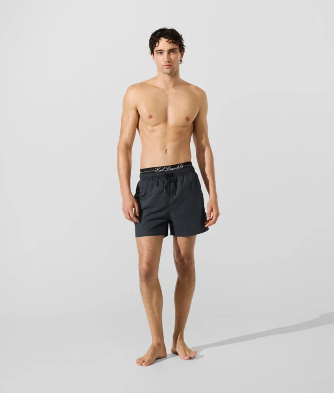 Boardshorts med dobbel linning