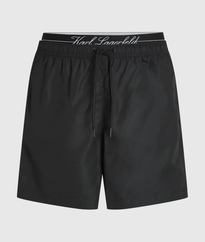 Boardshorts med dobbel linning