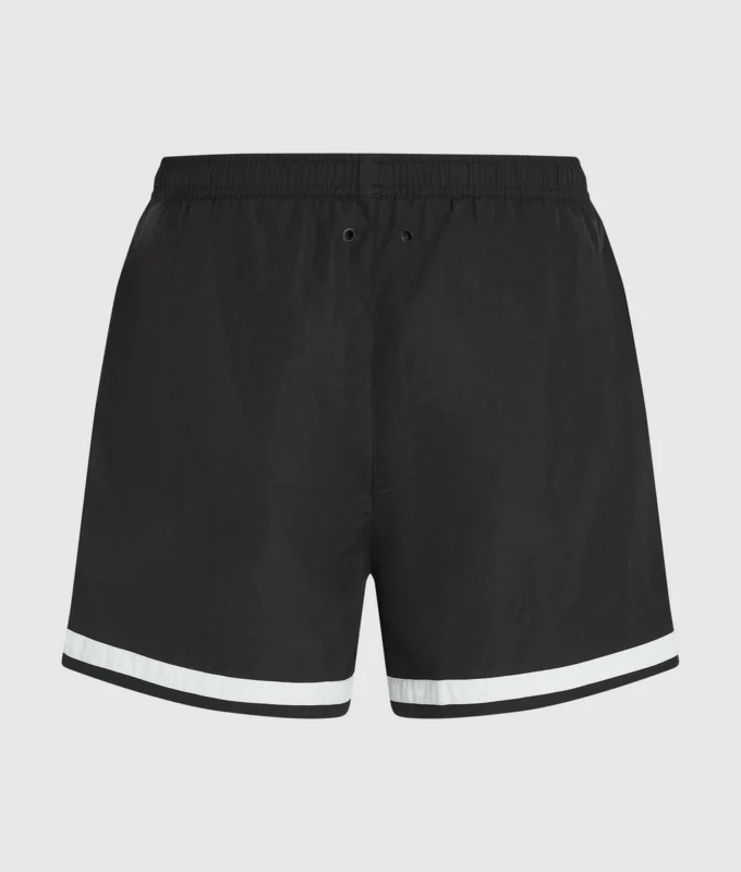 Boardshorts med kontrastpiping