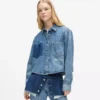 Boksformet denimskjorte