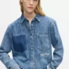 Boksformet denimskjorte