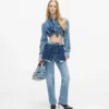 Boksformet denimskjorte