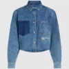 Boksformet denimskjorte
