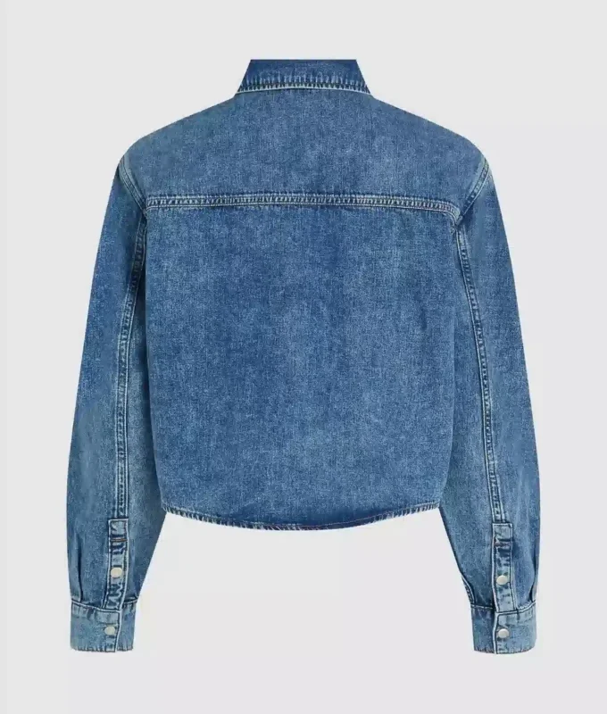 Boksformet denimskjorte