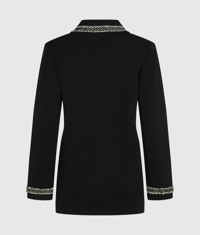 Bouclé-detaljert cardigan