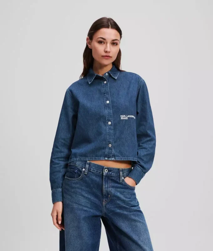 BOXY DENIM SKJORTE