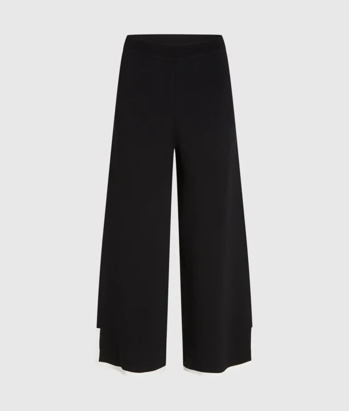 Culottes med kontrastpiping